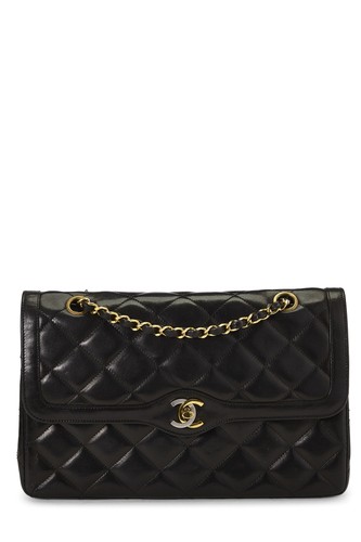 Chanel black quilted lambskin - chanel,